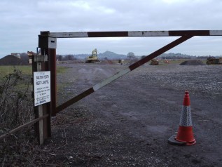 Glastonbury Tor from abandoned peat works on the Smerset Levels