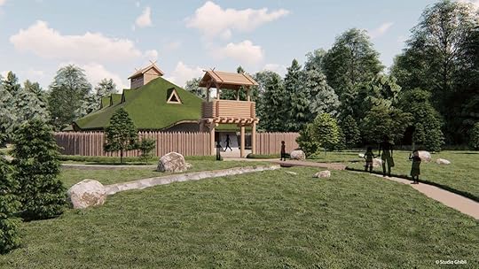 renderings of irontown from princess mononoke, Studio Ghibli theme park
