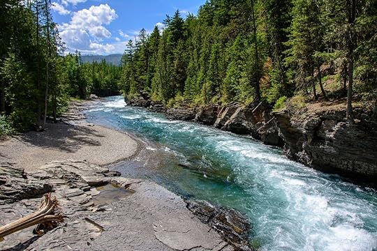 Middle Fork Flathead River in Glacier National Park, Montana