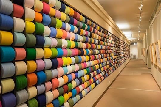 exhibit at towel museum, museums in Japan