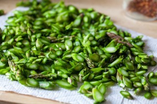 salted and drained asparagus