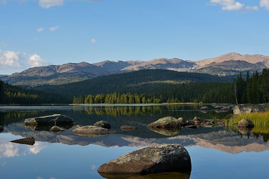 West Tensleep Lake in the Bighorn National Forest of Wyoming hiking