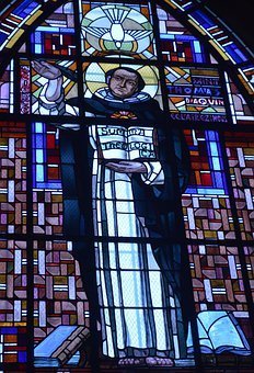 Stained Glass, Window, Church, Dove