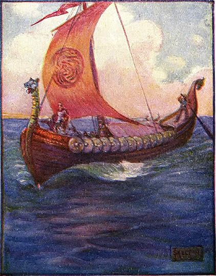 Beowulf on a ship