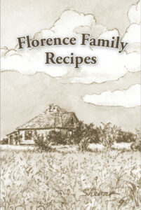 Florence Family Recipes Cookbook Cover with title