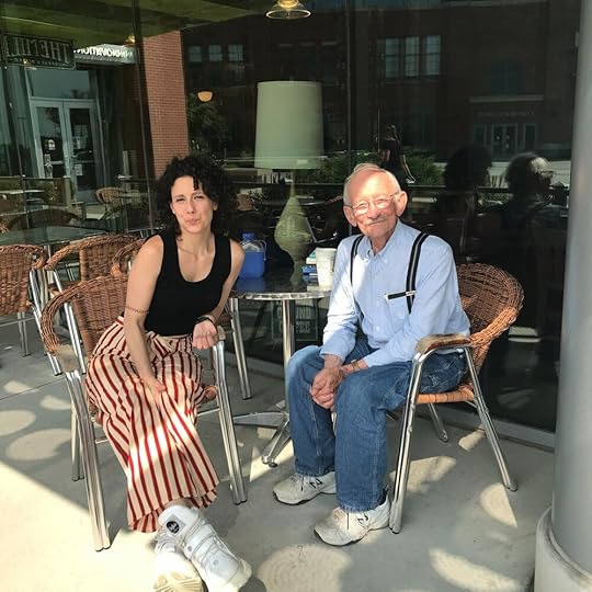 Me and Ted Kooser (right), who serves as a reminder - I am a poet, NOT a Poet.