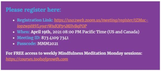 Mindfulness. Meditation. Monday