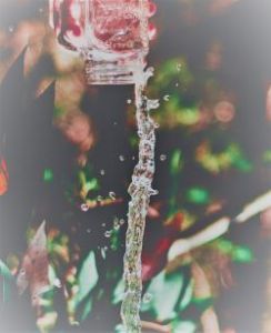 water pouring from a cup, time tithe