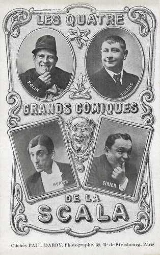 Les quatre grands comiques de la Scala: Polin, Sulbac, Morton, Girier