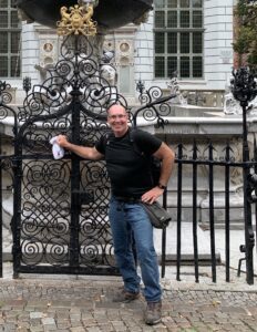 Jay Mastrud sightseeing in Gdansk, Poland