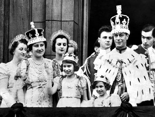 King George VI, Queen Elizabeth, and Princesses Elizabeth and Margaret at Buckingham Palace on the king’s coronation day, London, 12 May 1937 (United Kingdom National Archives)