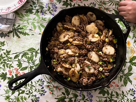 Ground Beef Stir-Fry with Korean Rice Cakes
