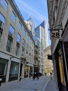 Picture of a street in the City of London