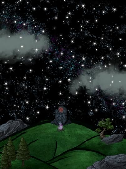 A landscape piece made with fantasy map-making tool Inkarnate.