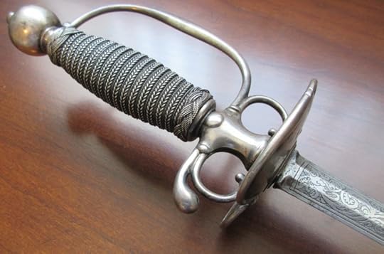 18th century smallsword 18th century court smallsword antique sword eric lewis the heron kings fantasy grimdark author