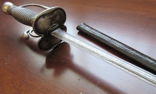 18th century smallsword 18th century court smallsword antique sword eric lewis the heron kings fantasy grimdark author