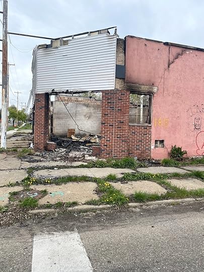 The vacant pharmacy at the corner of Franklin and Davison.