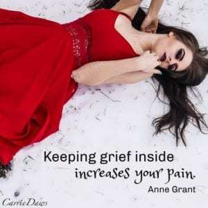 keeping grief inside increases your pain