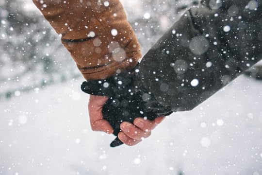 Premium Photo | Happy young couple in winter . family outdoors. man and woman looking upwards and laughing. love, fun, season and people - walking in winter park. holding hands, close-up.