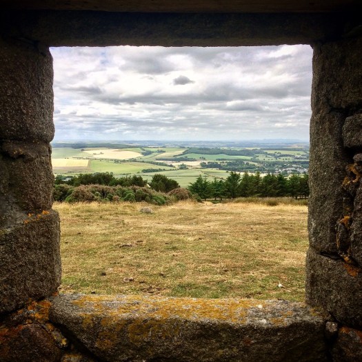 View from the hunting lodge on top of Mormond Hill in Aberdeenshire, Scotland.