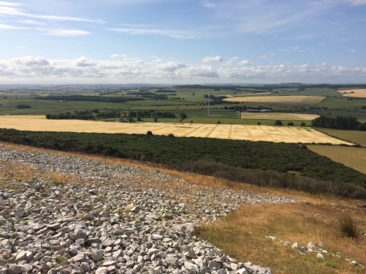 Countryside views from Mormond Hill.