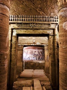 the catacombs at Kom-al-Shoqafa
