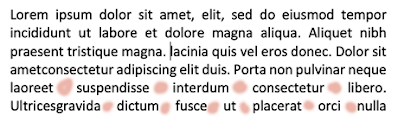 Image of annoying spaces in formatting a book, post by Dave Chesson on L.A. Sartor's An Indie Adventure Blog