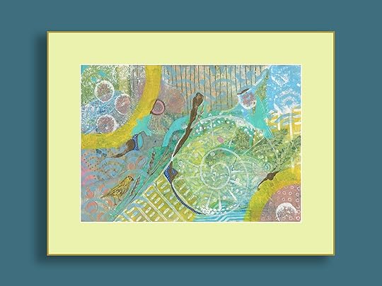 Nature's Promise - mixed media abstract on paper - 8