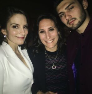 Rosalind Wiseman and Tina Few at the Mean Girls Musical opening night in 2018