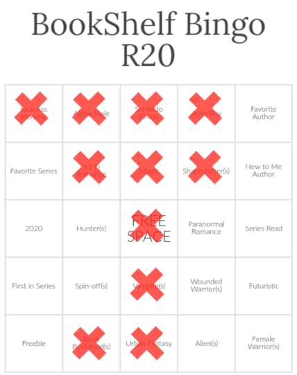 SOS book shelf bingo card