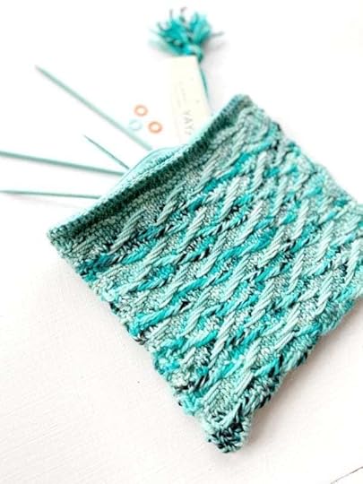 Cheers Knit Zippered Pouch by Vickie Howell for YarnYAY!