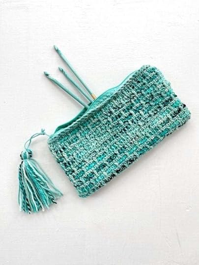 Cheerful Tunisian Crochet Zippered Bag by Vickie Howell for YarnYAY!