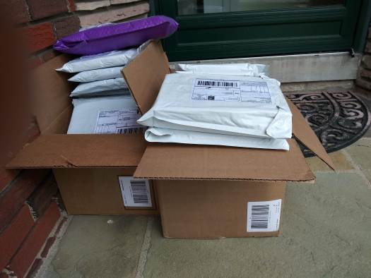 43 packages on my front porch