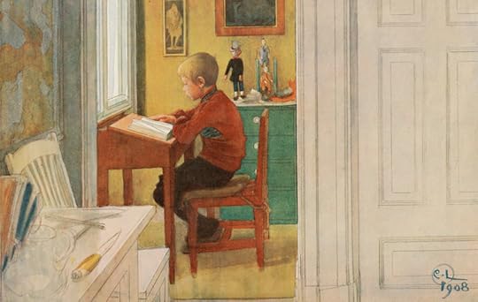 Boy Reading by Carl Larsson 