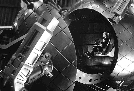 Ellie in the sphere in Contact