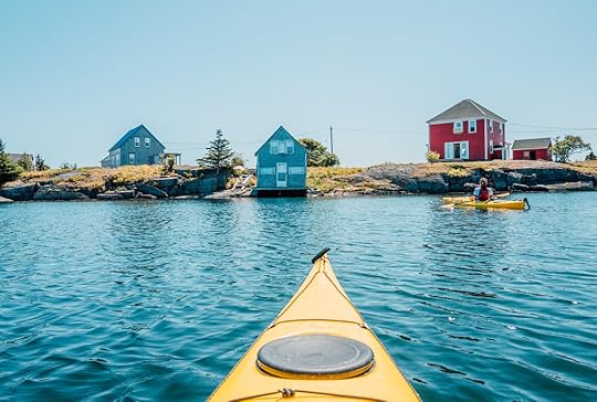 Kayaking at Blue Rocks in Nova Scotia