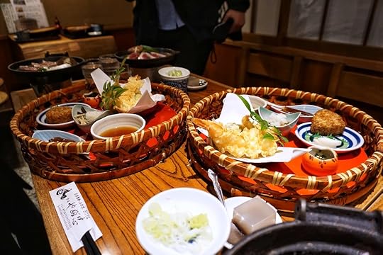 Typical restaurant lunch in Shibamata, Japan