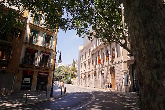 A shady street in Palma de Mallorca