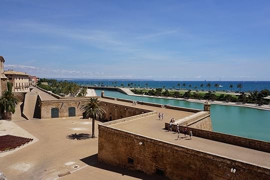View across the sea from Palma de Mallorca cathedral