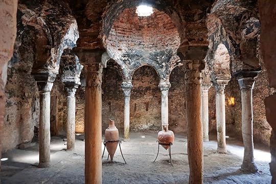 Inside the Arab Baths in Palma de Mallorca