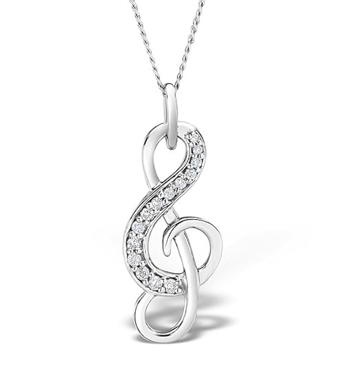 Sale > treble clef heart necklace > is stock
