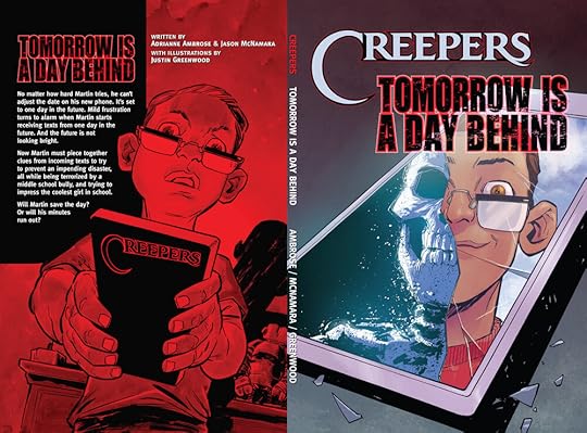 Cover art by Justin Greenwood, colors by Brad Simpson and design by Sonia Harris!