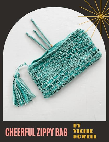 Cheerful Bag Pattern by Vickie Howell | Tunisian Brick Stitch