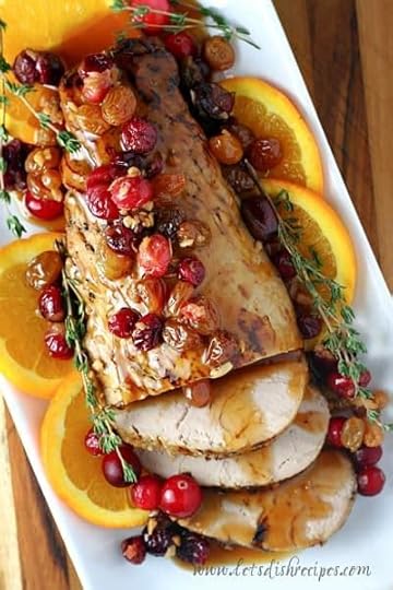 Slow cooker honey balsamic pulled pork with an incredible thick, sweet and tangy honey balsamic sauce! Slow Cooker Cranberry Orange Pork Tenderloin | Let's Dish ...
