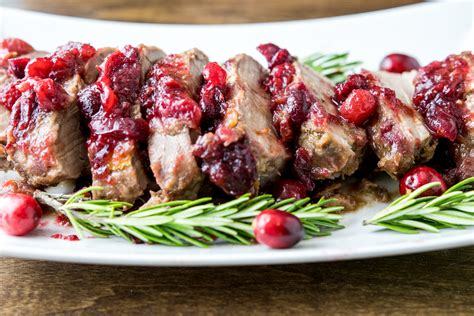 Combine the rest of the ingredients and pour over roast. Slow Cooker Cranberry Rosemary Pork Tenderloin - Fit Happy ...