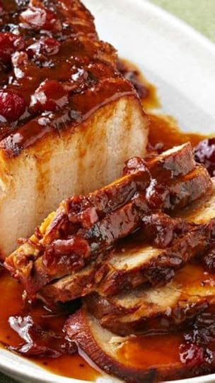 Pork loin is simmered with rice, tart apples, and dried cranberries in a slow cooker for a sweet and savory meal. Slow-Cooker Cranberry-Orange Pork Roast ~ Cranberry sauce ...