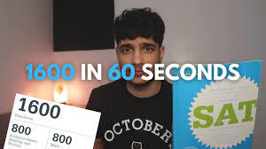 What does it take to get a perfect sat score? How To Get A 1600 On The Sat In 60 Seconds 31 Tips Youtube