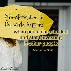 healed people reaching out