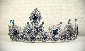 Renaissance Bridal Tiara Blue Tiara Elizabethan Medieval | Etsy