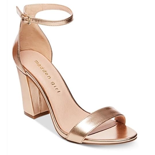 Madden Girl Rose Gold Block Heels